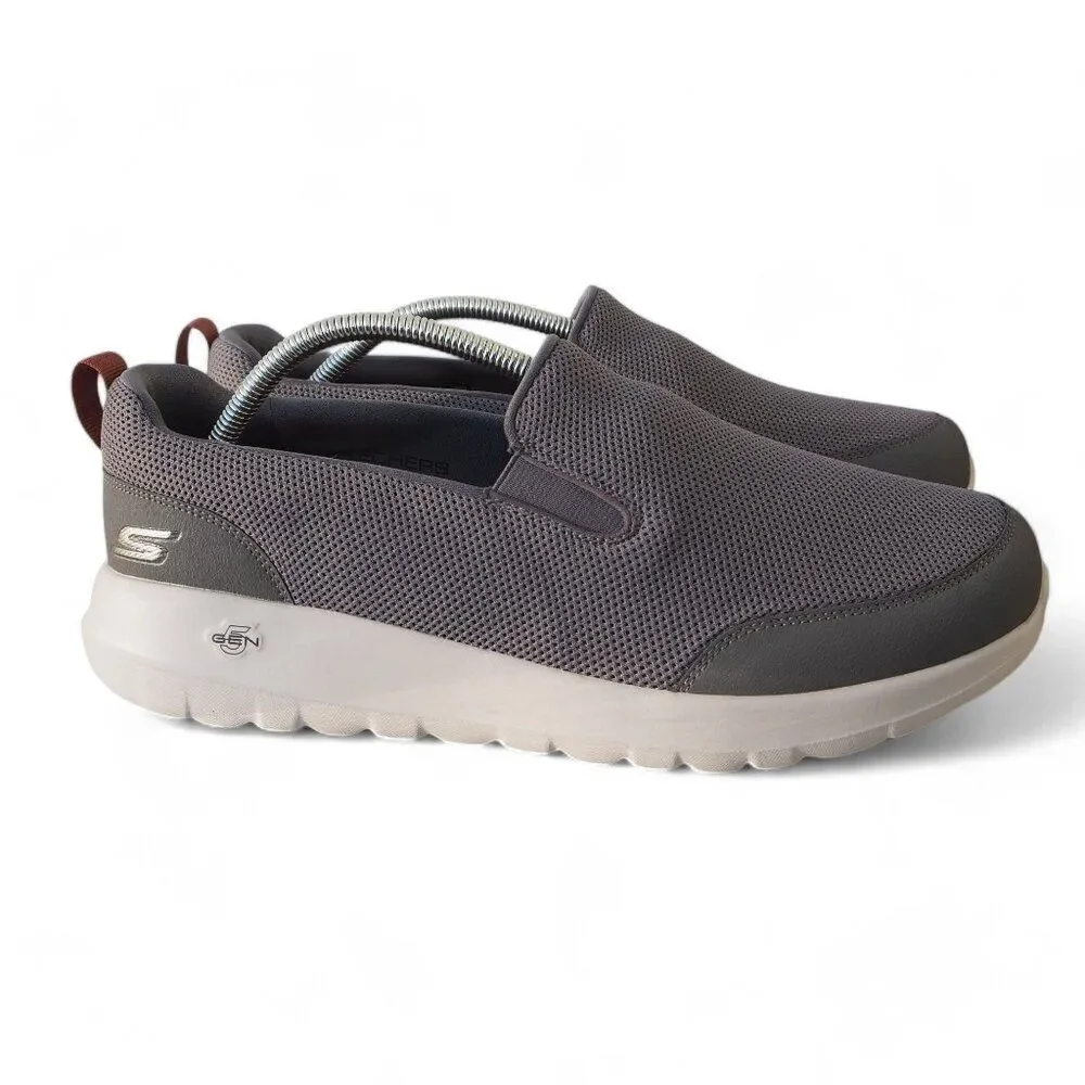 Skechers GOwalk Max Clinched Slip-on Comfort Shoes Grey 216010WW‎ Men's 11WW